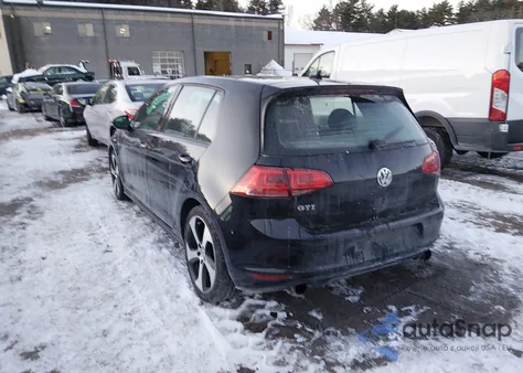 2017 Volkswagen Golf Gti из США, поврежденный, VIN 3VW5T7AU6HM067392